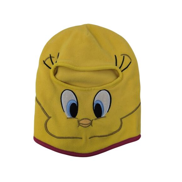 Tweety Balaclava Beanie Hat Yellow Fleece Cozy Streetwear One Size Laplander - Picture 1 of 5